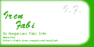 iren fabi business card